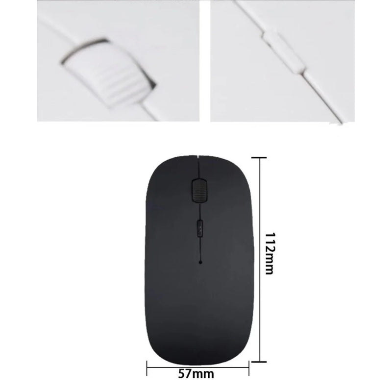 Mouse óptico sem fio para computador desktop e notebook