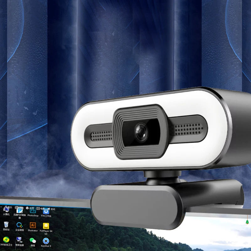 Webcam HD 4K com auto focus