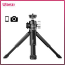 Ulanzi U-Vlog Lite Tripé Extensível Dual Cold Shoe Ball Head Volg Tripé para Sma
