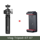 Ulanzi U-Vlog Lite Tripé Extensível Dual Cold Shoe Ball Head Volg Tripé para Sma