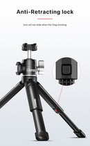 Ulanzi U-Vlog Lite Tripé Extensível Dual Cold Shoe Ball Head Volg Tripé para Sma