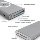 Power bank portátil sem fio